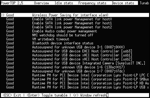 PowerTOPを使ってLinuxマシンを省電力化する -- ぺけみさお